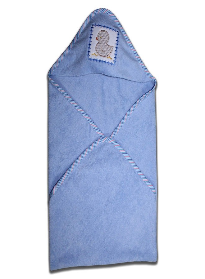 Cradle Togs Blue Hooded Towel | Both Side Terry Cloth | 100% cotton | Ultra Soft | 0-12 months (Blue) - Image 5