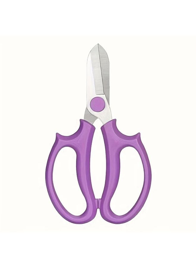 Purple SUMYOUNG Professional Pruning Shears Stainless Steel Blades Ergonomic Handles Garden Trimming - Image 4