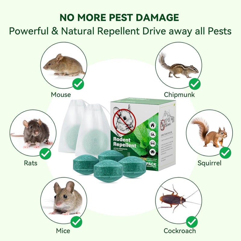 MOKRUSH Rat Repellent for Car | Rodent Repellent to Protect Wires in Car, Bike & Truck Engine | 60 Days Protection Rodent (20) - Image 2