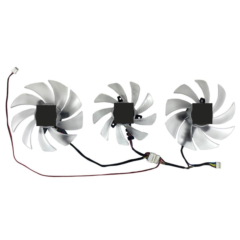 DIY for POWERCOLOR for Radeon RX 6700 XT 12GB for Hellhound Graphics Card Replacement Fan Easy to Replace(Set of Three Fans) - Image 1