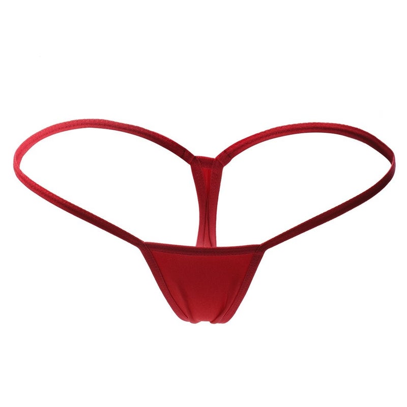ETAOLINE Women's Low Rise Micro Back G-string Thong Panty Underwear (Small, 5 Pack (5 Colors)) - Image 3