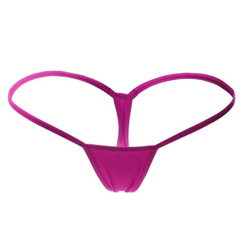 ETAOLINE Women's Low Rise Micro Back G-string Thong Panty Underwear (Small, 5 Pack (5 Colors)) - Image 4