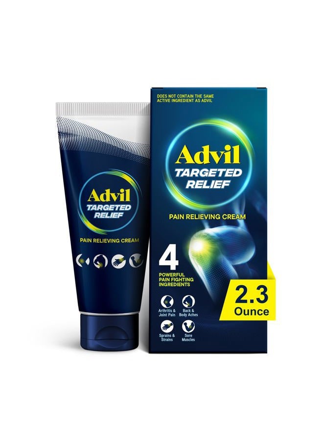 Advil Targeted Relief Pain Relieving Cream, Up to 8 Hours of Powerful Relief of Minor Arthritis Pain, Joint Pain, Lower Back Pain and Muscle Pain - 2.3 oz - Image 1