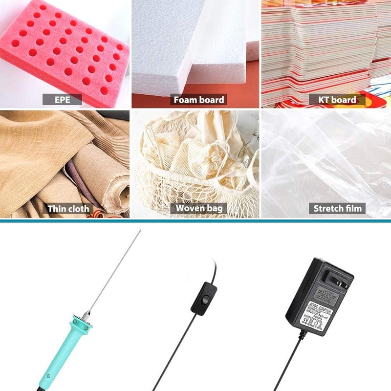 Jhua Foam Cutter, Hot Wire Knife Foam Cutter Electric Styrofoam Cutting Tool, 15W Foam Board Cutter with 4 inch Cutting Machine Pen for Styrofoam Foam Cutting, Arts, Crafts DIY - Image 5