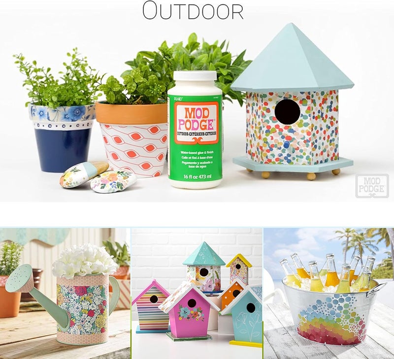 Mod Podge CS11220 Outdoor Waterbase Sealer, Glue & Finish - 236 ml - Image 4