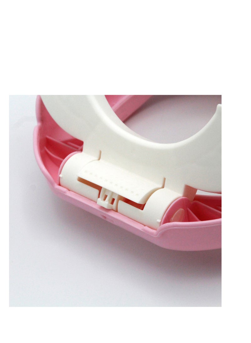 BabyJem Babyjem Portable Baby Potty Seat, 1+ Year, Pink - Easy-Opening, Non-Slip Feet, Super Absorbent, Disposable Bags, Hygienic Area - Padded Bag & Double-Stage Opening Feet  - Image 3