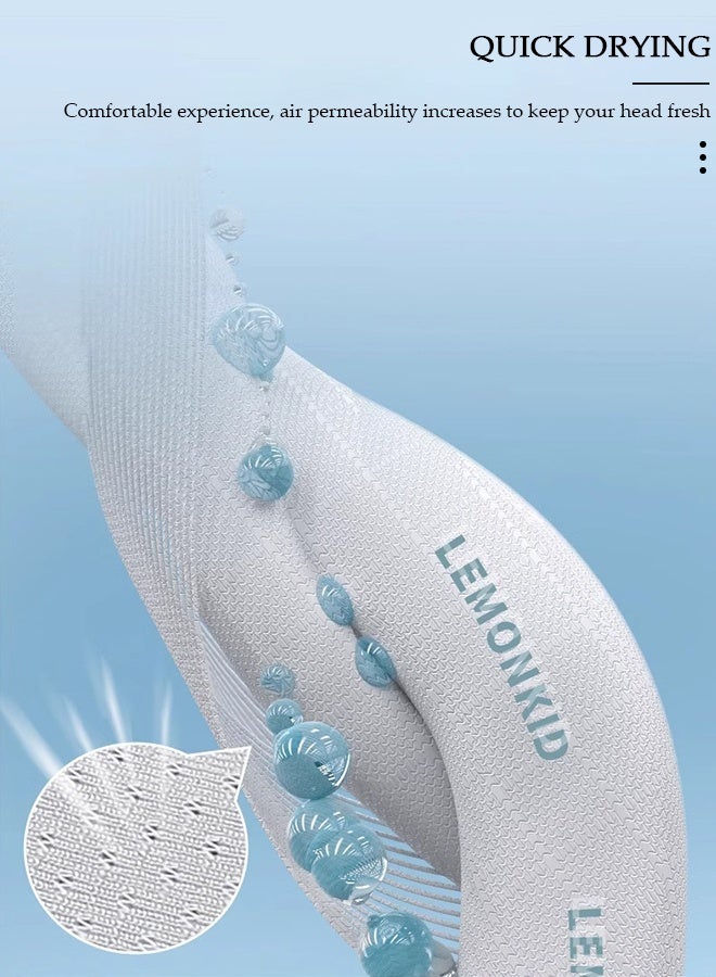 DUNISO Kids Sun Hat UPF 50+ Sun Visor Hats, Wide Brim Beach Hats with Mesh and Adjustable Chin Strap Cartoon Beach Bucket Hats for Boys Girls - Image 4