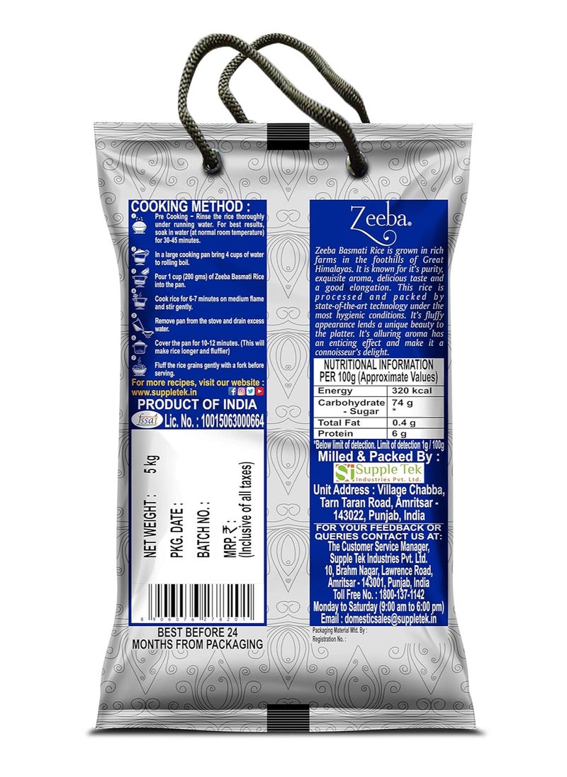 Zeeba - Everyday Basmati Rice 5kg - Image 1