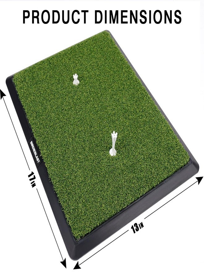 BIRDIEBLAST Turf Golf Mat Includes Rubber Tees & 10 Plastic Tees, Foldable Golf Hitting Mat with Eva Padding, Golf Mats Practice Outdoor and Indoor Training - Image 4