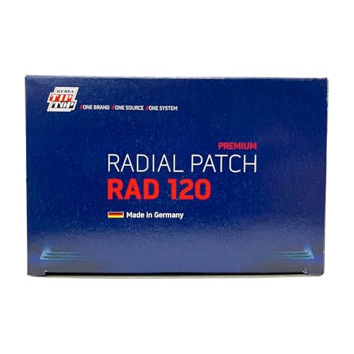 Rema Tip Top RAD120 Radial Tire Patches – 4-7/8” x 3" Self-Vulcanizing Flat Tire Universal Repair Patches – 10 Count - Image 4