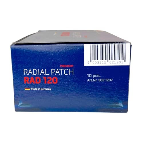 Rema Tip Top RAD120 Radial Tire Patches – 4-7/8” x 3" Self-Vulcanizing Flat Tire Universal Repair Patches – 10 Count - Image 5