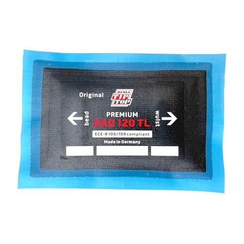Rema Tip Top RAD120 Radial Tire Patches – 4-7/8” x 3" Self-Vulcanizing Flat Tire Universal Repair Patches – 10 Count - Image 2