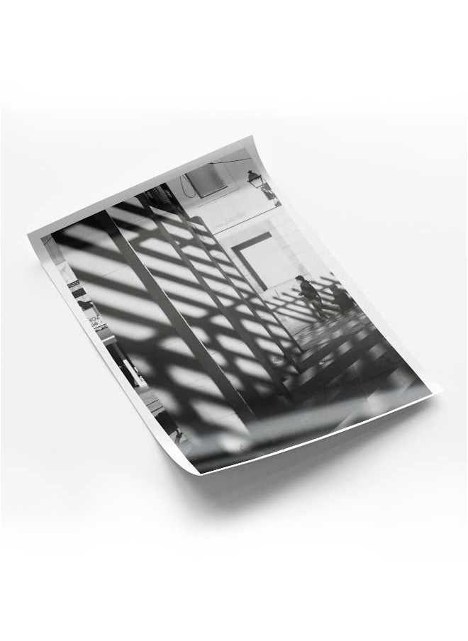 LOWHA Poster Painting Art With Four Separate Pieces Of Double-Sided Stickers Man Wearing Pullover For Home Bedroom Living Room And Office Decor  - Image 1