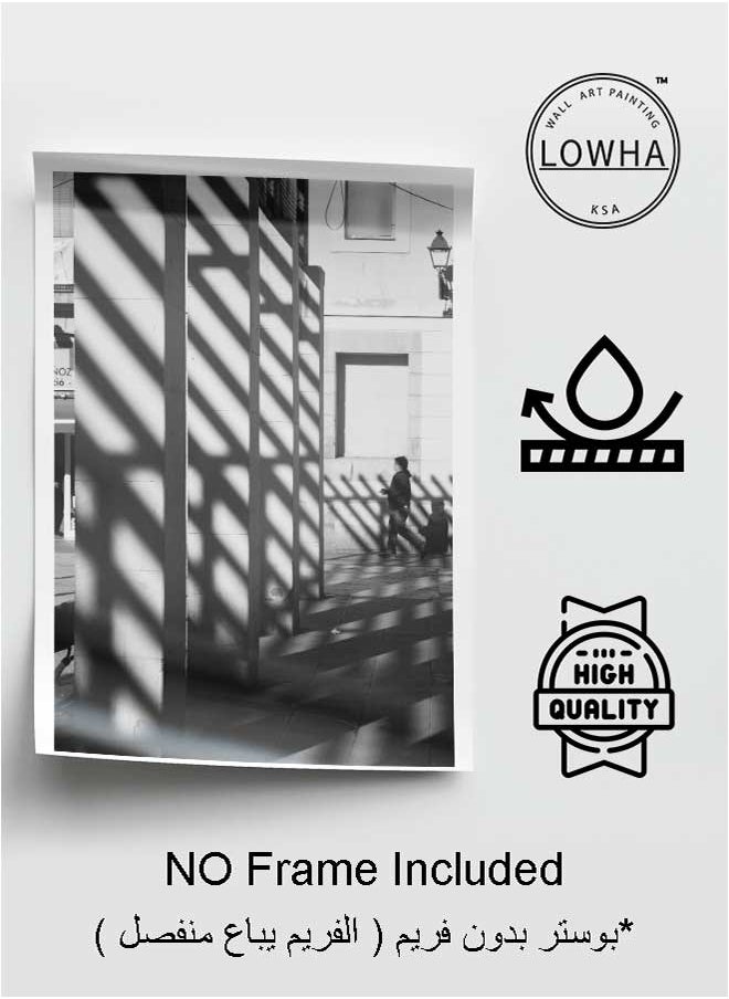 LOWHA Poster Painting Art With Four Separate Pieces Of Double-Sided Stickers Man Wearing Pullover For Home Bedroom Living Room And Office Decor  - Image 3