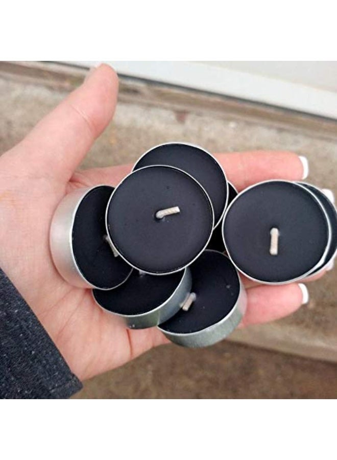 Atorakushon Smokeless Scented 80 Black Tealight t-lite Floating Candle Decorate Diwali Party - Image 4