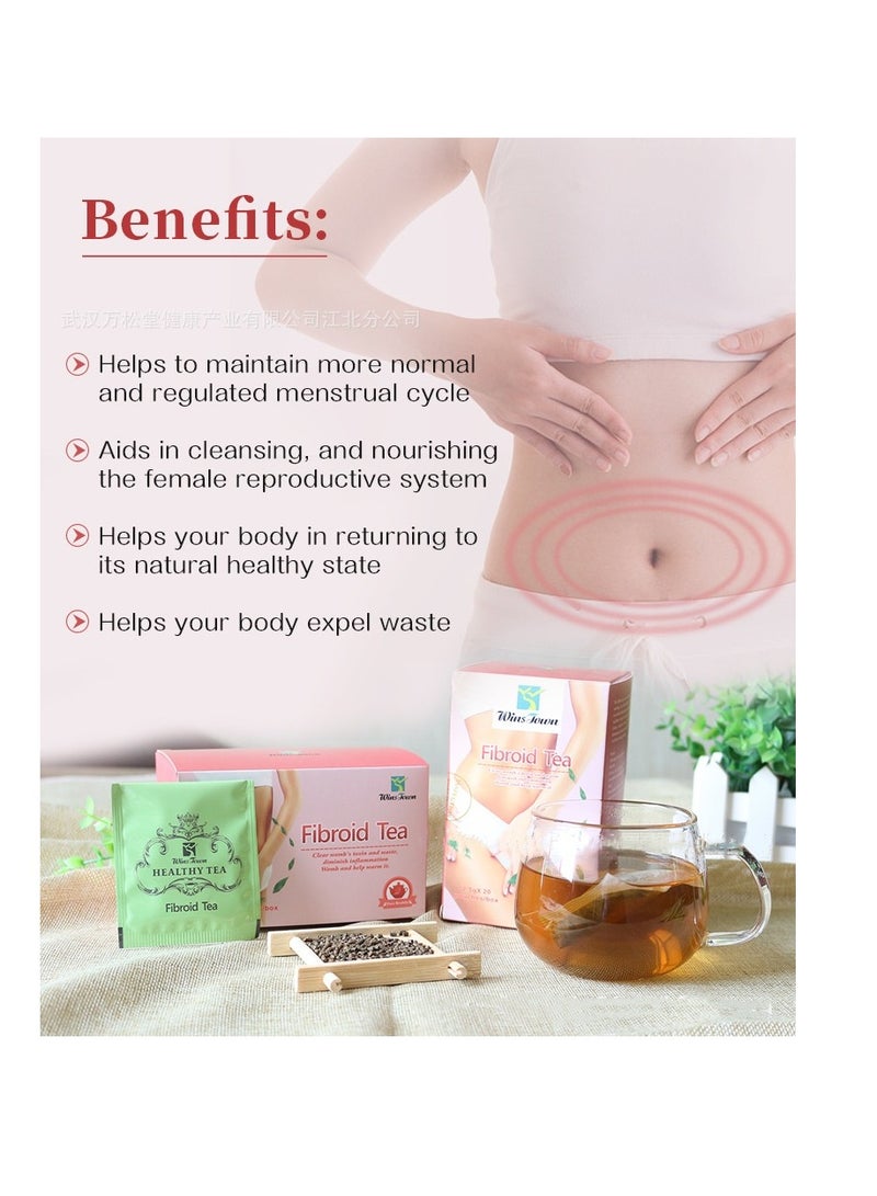 Wins Town Fibroid Teabags Healthcare Fertility Tea, Regulating Hormones Detox,Replenishing Qi And Blood 20 Pouches  - Image 4