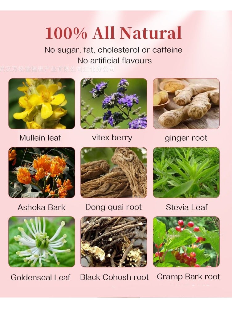 Wins Town Fibroid Teabags Healthcare Fertility Tea, Regulating Hormones Detox,Replenishing Qi And Blood 20 Pouches  - Image 5