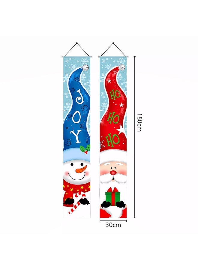 NIBEMINENT Christmas Decorative Scroll - Perfect Holiday Door Curtain