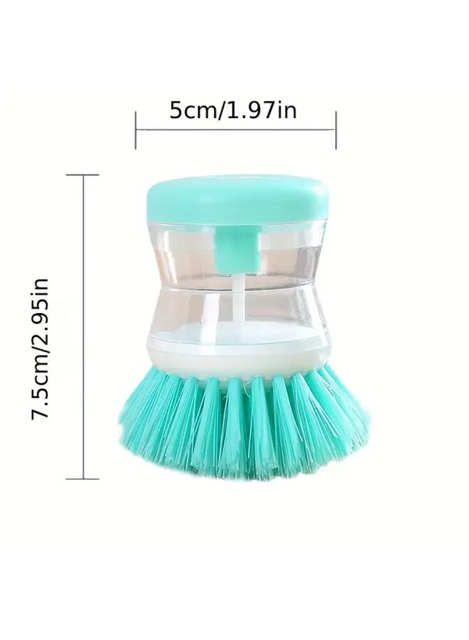 Purple Kitchen Cleaning Brush with Ergonomic Handle Soft Bristles for Dishes Pots Home Restaurant Outdoor Use Portable Easy to Store - Image 3