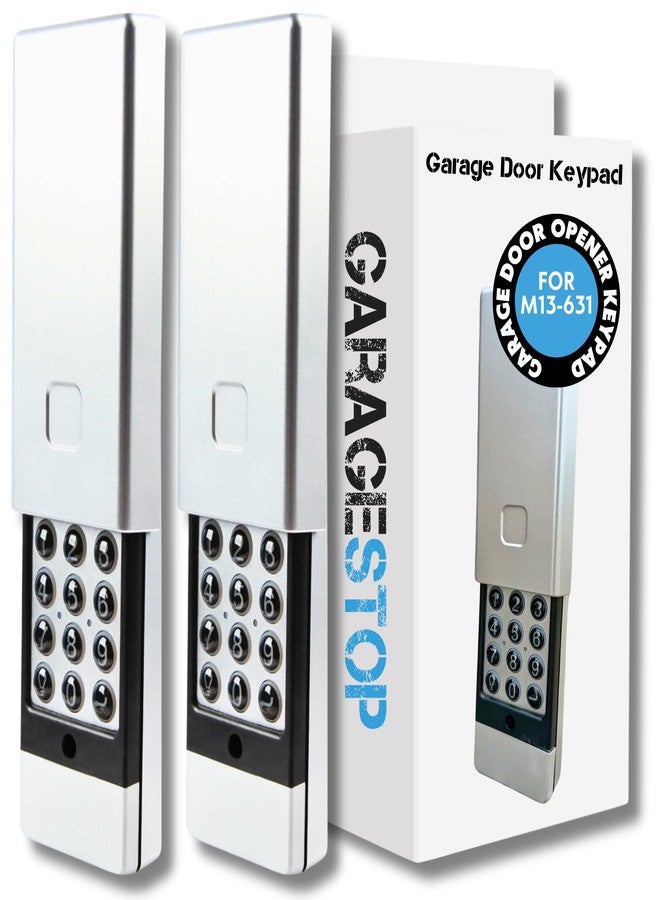 GARAGE STOP for Marantec Garage Door Keypad, Wall Mount Garage Door Opener Keypad M13-631, 104053, Wireless Garage Door Keypad Opener fits Marantec Garage Door Remote (2-Pack) - Image 1