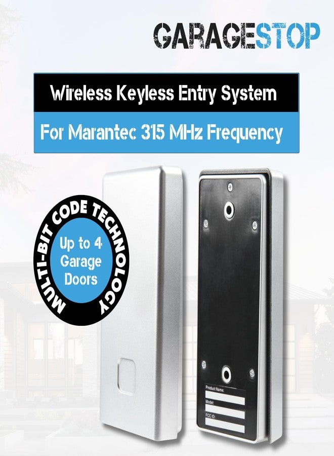 GARAGE STOP for Marantec Garage Door Keypad, Wall Mount Garage Door Opener Keypad M13-631, 104053, Wireless Garage Door Keypad Opener fits Marantec Garage Door Remote (2-Pack) - Image 2