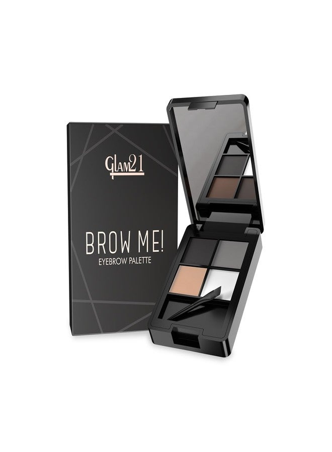 Glam 21 Glam21 4-in-1 eyebrow palette 01| Micro Pigments, Smudge Proof & Long Lasting | Eye Makeup Kit | 9 gm | Shade-02 - Image 1