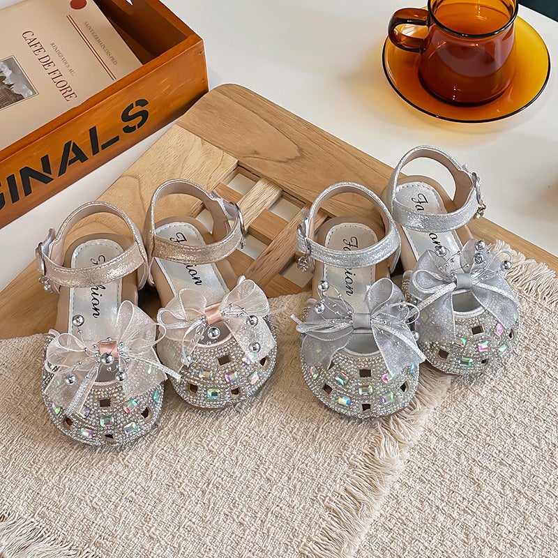 Girls'' Shoes Children''s Princess Closed-Toe Sandals 2026 New Summer Style Crystal Baby Girl Fashionable Soft Sole - Image 5