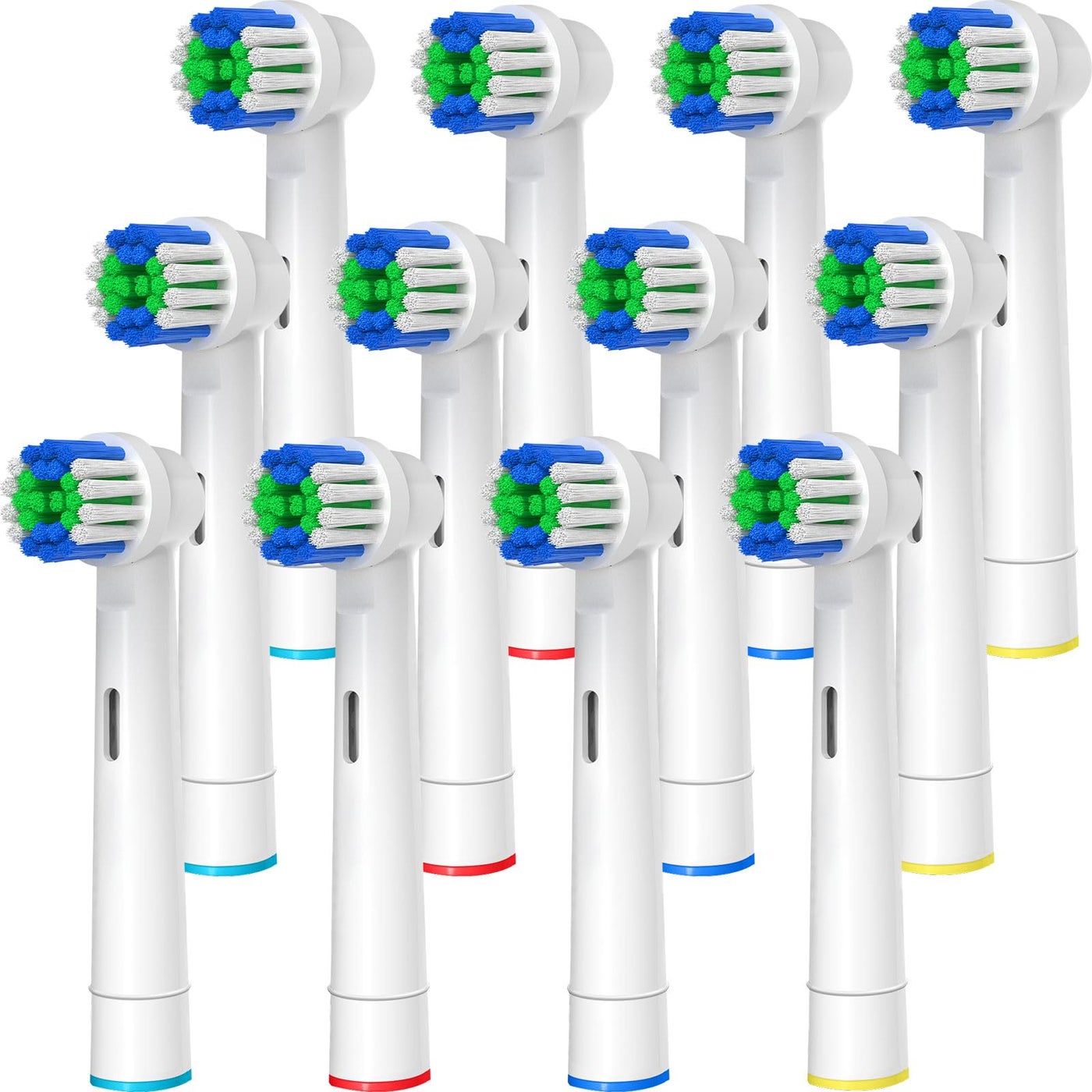 genkent Replacement Toothbrush Heads Compatible with Oral B Braun, 12 Pcs Professional Electric Toothbrush Brush Heads Compatible with Oral B Replacement Heads Refill 7000/Pro 1000/9600/500/3000