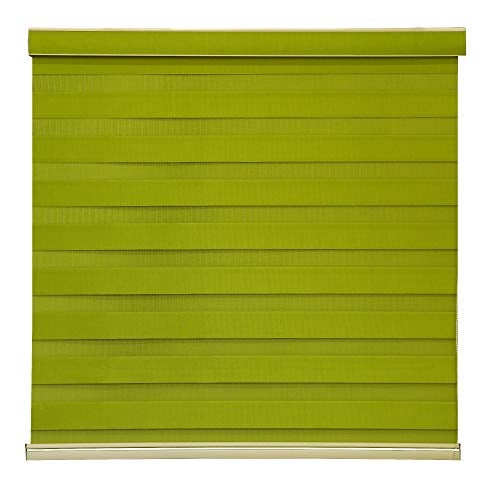Zebra Blinds Zebra Blind for Windows Dual Layer Zebra Roller Shades Light Filtering Sheer Window Treatments Privacy Light Control for Day and Night, Color Green, W90XH130CM - Image 5