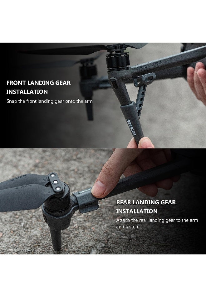 Mavic 3 Pro Landing Gear Extended Leg Support Stand Support Protector Holder for DJI Mavic 3 Pro Accessories Stable Quick-release Height Increase 30mm Lightweight Only 25.5g Black - Image 3