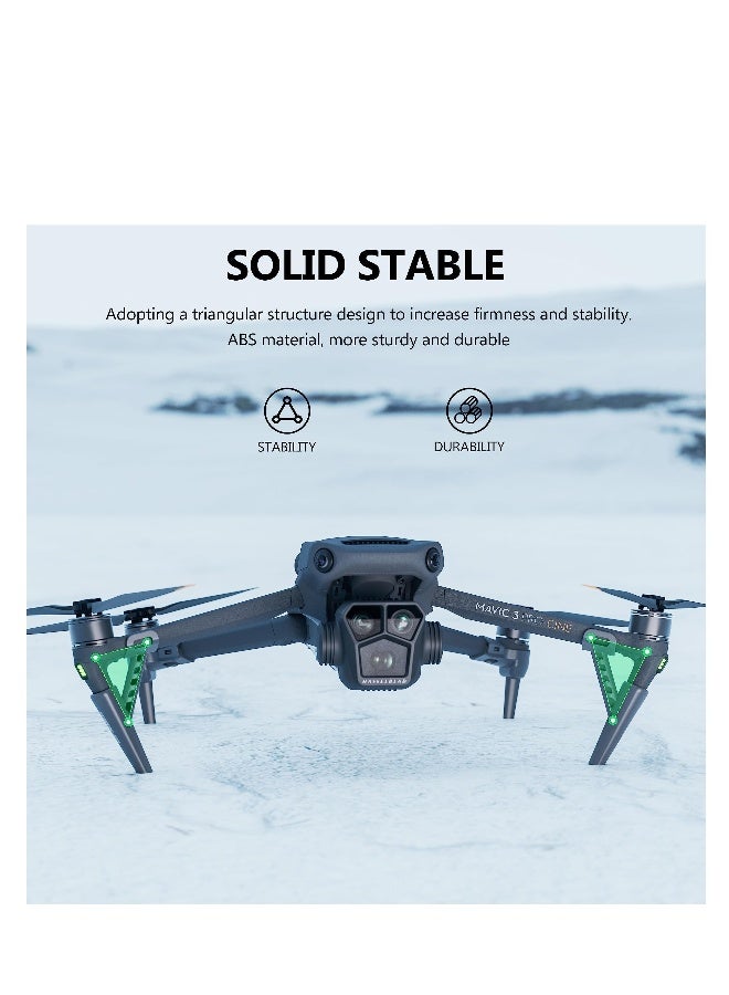 Mavic 3 Pro Landing Gear Extended Leg Support Stand Support Protector Holder for DJI Mavic 3 Pro Accessories Stable Quick-release Height Increase 30mm Lightweight Only 25.5g Black - Image 2