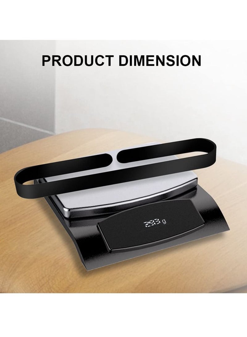 MIXDE Hand Towel Holder Self Adhesive Bathroom Towel Bar- Aluminum Alloy Bath Towel Rack Hanging Towel Stick On Sticky Hanger Contemporary Style, NO Drilling-Black - Image 5