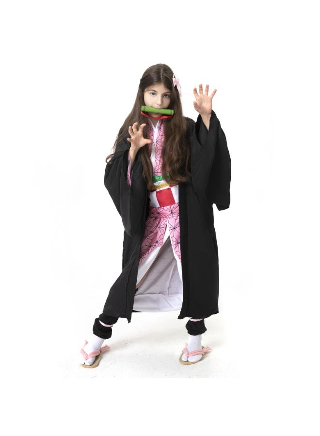 Loquat Demon Slayer Kamado Nezuko Cosplay  Costume Slayer Anime Cosplay Kimono Outfit Costume for Women ﻿ - Image 2