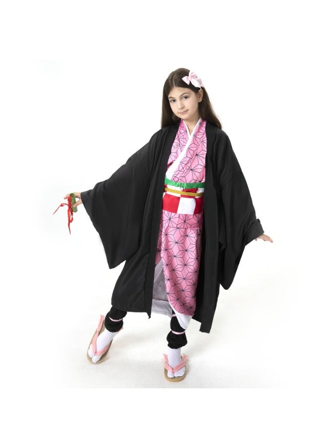 Loquat Demon Slayer Kamado Nezuko Cosplay  Costume Slayer Anime Cosplay Kimono Outfit Costume for Women ﻿ - Image 4