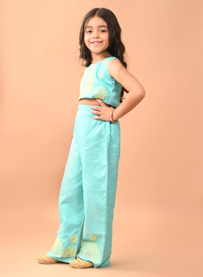 LILPICKS Printed Top with Palazzo Set - Image 1