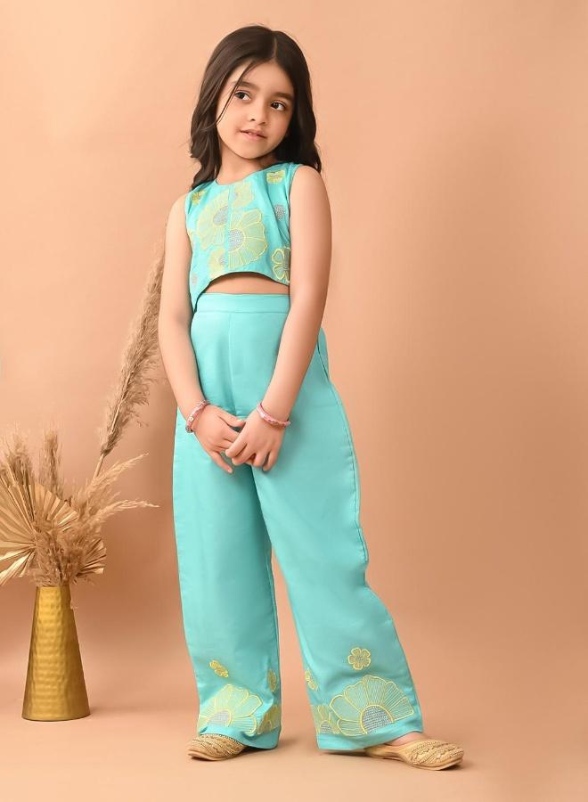 LILPICKS Printed Top with Palazzo Set - Image 4