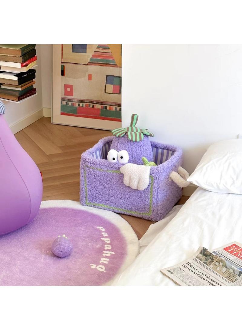XiuWoo 1 Pcs Creative Little Monster Toys Snack Sorting Storage Basket Storage Box Purple - Image 5