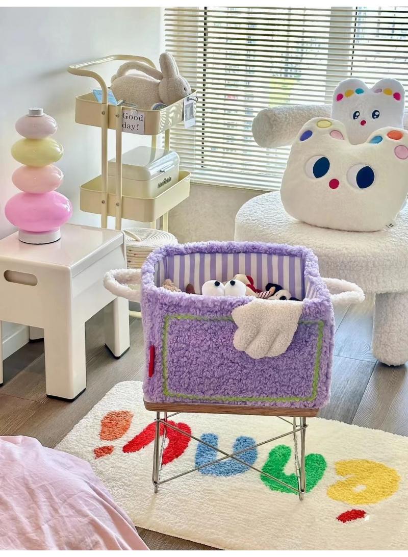 XiuWoo 1 Pcs Creative Little Monster Toys Snack Sorting Storage Basket Storage Box Purple - Image 3