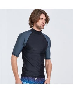 M MIAOYAN M MIAOYAN quick-drying water sunscreen wetsuit men's split surfing short-sleeved sunscreen swimsuit jellyfish top  - Image 2