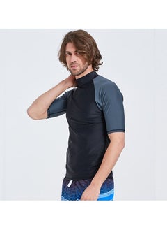 M MIAOYAN M MIAOYAN quick-drying water sunscreen wetsuit men's split surfing short-sleeved sunscreen swimsuit jellyfish top  - Image 3