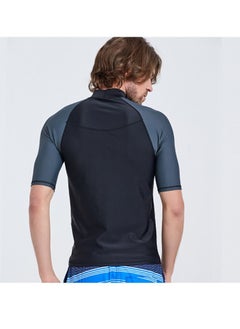 M MIAOYAN M MIAOYAN quick-drying water sunscreen wetsuit men's split surfing short-sleeved sunscreen swimsuit jellyfish top  - Image 4