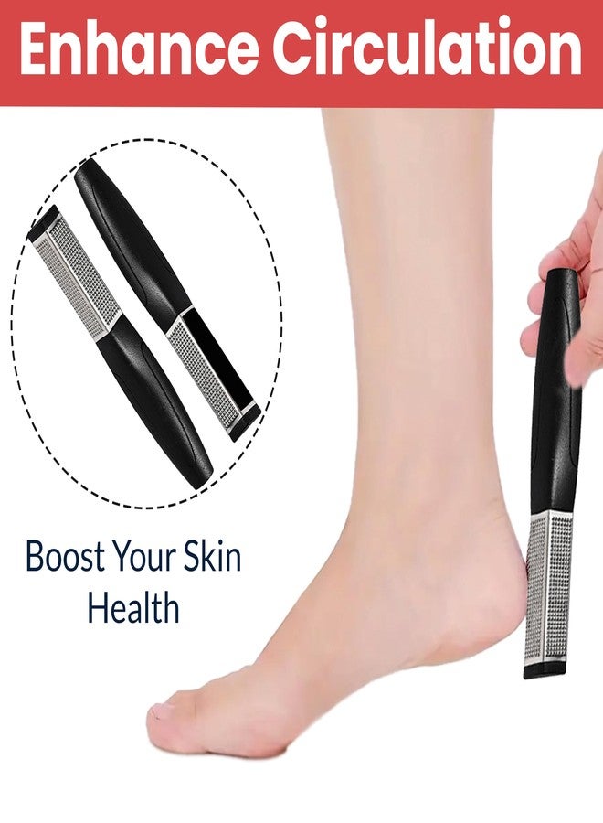 TEMPERIA (1pc) Foot Scrubber for Dead Skin - 3 Sided Pedicure Kit for Women - Feet File Scrub Tools, Heel Scraper Filer & Leg Cleaner Brush - Easy to Carry Travel Friendly (HF343) - Image 5