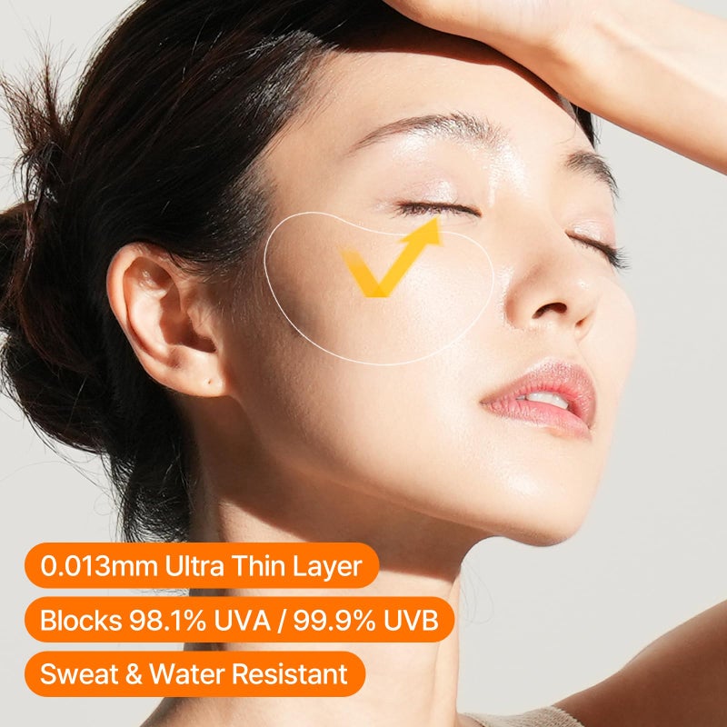 FRANZ UV Protection Peptide Sun Patches, Ultra-Thin Sunshield for Face, 4 Pairs (Regular Size), Anti-Aging & Skin Rejuvenation, Perfect for Outdoor Sports â€“ Golf, Hiking, Driving, Korean Skincare - Image 2