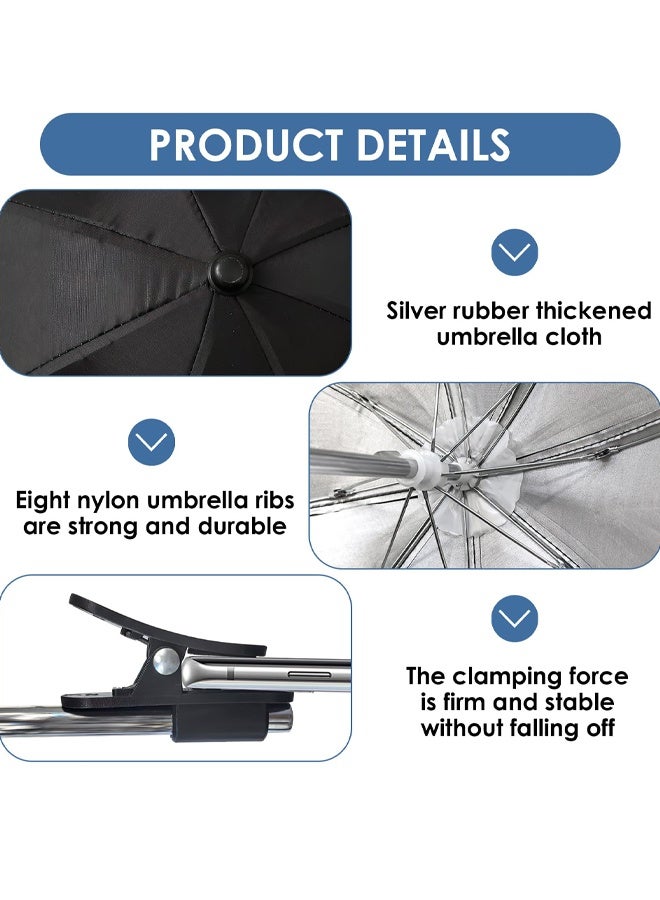 Universal Phone Sun Shade Clip, Anti Glare Smartphone Screen Shield For Outdoor Use, Mini Umbrella Sun Visor Cover For Cell Phone, Adjustable Clip-On Phone Accessories - Image 3