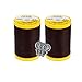 Bella's Crafts Coats Clark Cotton All Purpose Sewing Thread 100 Mercerized Cotton 225 Yards Each Spool S970 2 Pack Bundle with 3 Bellas Crafts Needle Threaders Chona Brown - Image 2