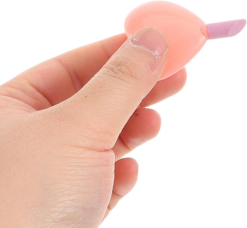 6pcs Nail Cuticle Pusher and Buffer Tool Set with Heart-Shaped Pumice Stone Portable Nail Trimmer and Polish Remover Pen for Manicure - Image 4