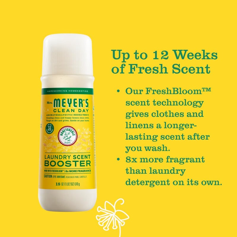 Mrs. Meyer's Clean Day Laundry Scent Boosters, Honeysuckle Scent, 18oz - Image 4