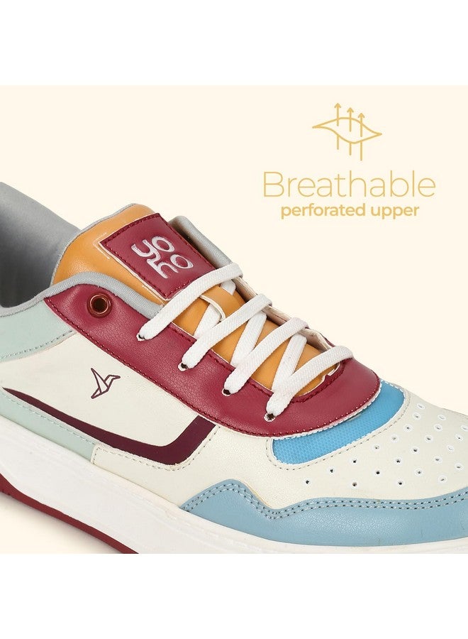 YOHO Classic Sneakers for Women | Cushioned Insole | Anti-skid | Casual Shoes Dove Grey - Image 5