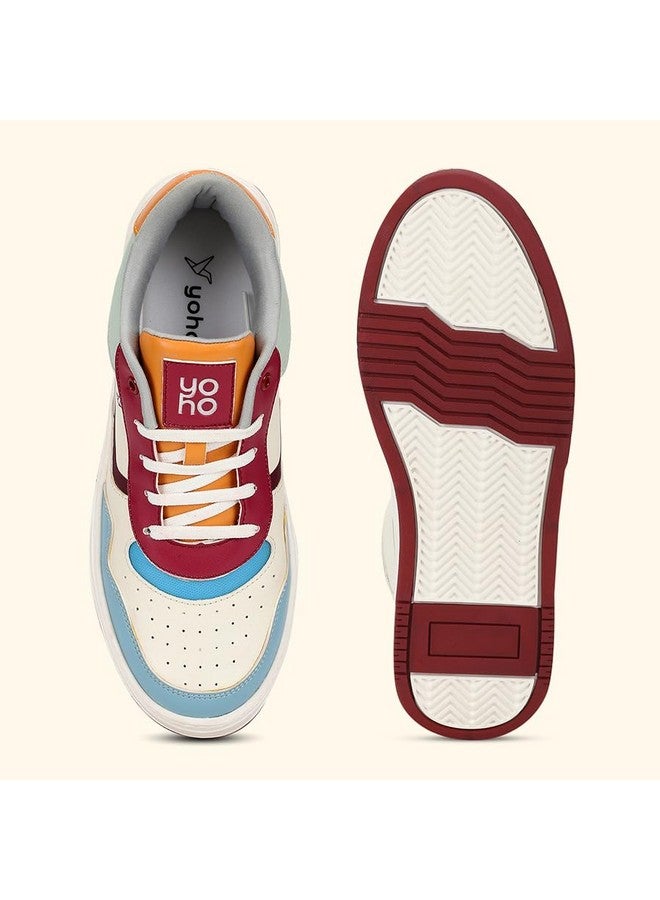 YOHO Classic Sneakers for Women | Cushioned Insole | Anti-skid | Casual Shoes Dove Grey - Image 4