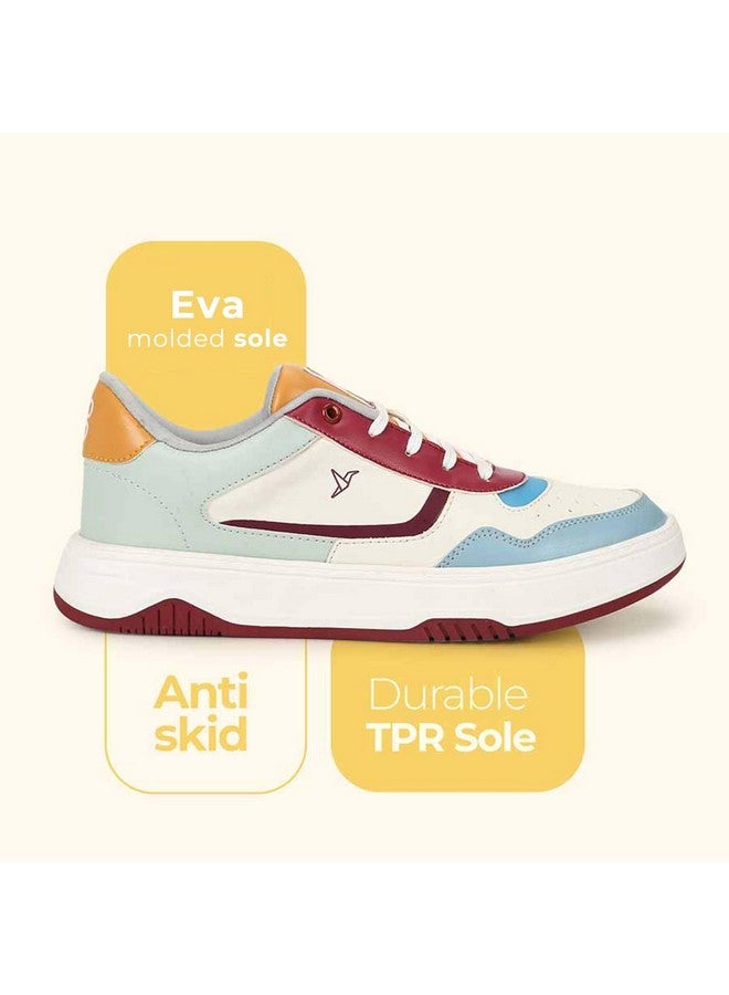 YOHO Classic Sneakers for Women | Cushioned Insole | Anti-skid | Casual Shoes Dove Grey - Image 3
